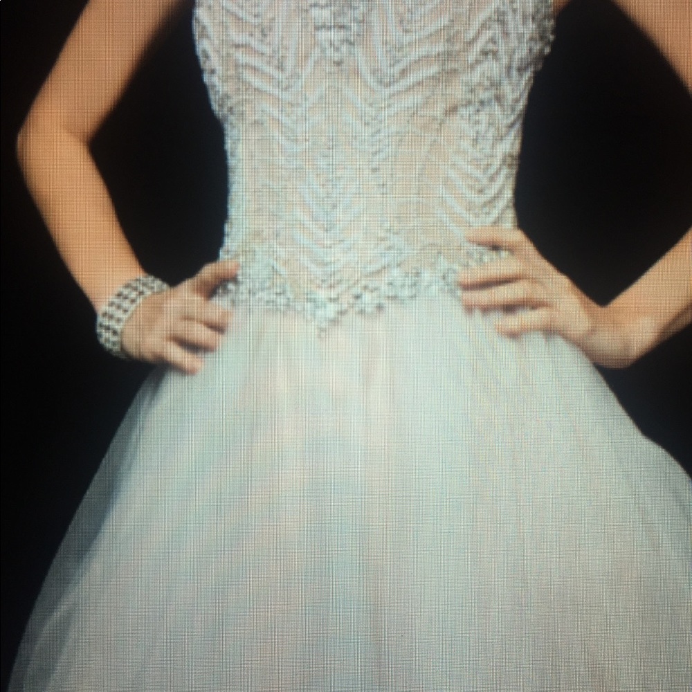 Terrani Couture nude dress